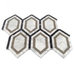 New Era White Carrara Long Hexagon With Lagos, White Carrara, Black
