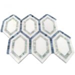 New Era Thassos Long Hexagon With Ming Green, Thassos, Lin Blue