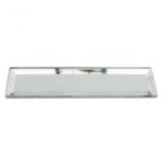 Silver Finish Mirror Glass W/Beveled Edges 2″ X 8″