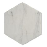 Epoch White Carrara 10″ Hexagon Honed