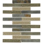 Art Glass Rustic Slate 1X6