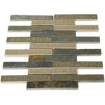 Art Glass Rustic Slate 1X6