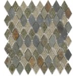Art Glass Rustic Slate Diamond
