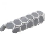 Honeycomb Burlington Gray & White Thassos
