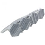 Milan Gray 4″ Hexagon