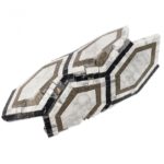 New Era White Carrara Long Hexagon With Lagos, White Carrara, Black