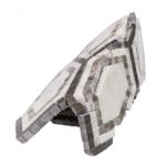 New Era Asian Long Hexagon With Temple Gray, Asian Statuary, Lagos