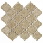 Art Glass Lantern Tan Wheat