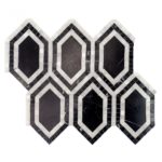 New Era Asian Black Long Hexagon With Asian Statuary
