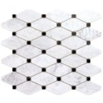 Stella White Carrara With Black Dot