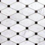 Stella White Carrara With Black Dot
