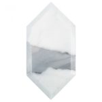 Elongated Beveled Hexagon Calacatta