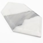 Elongated Beveled Hexagon Calacatta