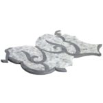 Kurin – White Carrara & Burlington Gray Polished