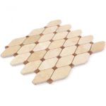 Stella Jerusalem Gold & Wood Onyx Dot
