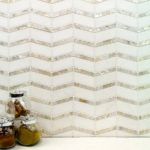 Heraldry White Thassos With Mother Of Pearl Line