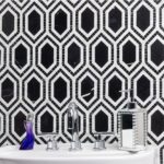 New Era Asian Black Long Hexagon With Asian Statuary