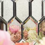 Elongated Beveled Hexagon Antique Mirror