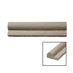 Stone Brushed Chair Rail 2X8 Wooden Beige