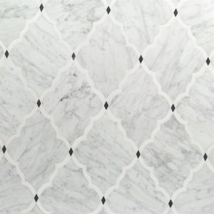 Mj Amina White Carrara White Thassos Bardiglio Dots