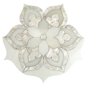 Mj Juliet – White Thassos, Royal White Mother Of Pearl