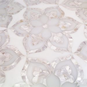 Mj Juliet – White Thassos, Royal White Mother Of Pearl