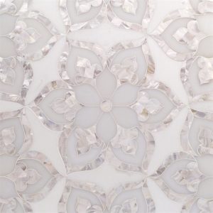 Mj Juliet – White Thassos, Royal White Mother Of Pearl