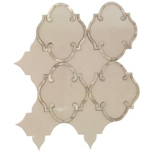 Mj Rabat White Thassos With Pearl Line