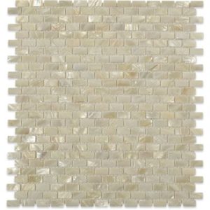 Pearl White Flat Mini Brick