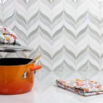 Botanic Winter – White Carrara, White Thassos Iridescent White Glass