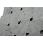 Wideweave White Carrara With Black Dot
