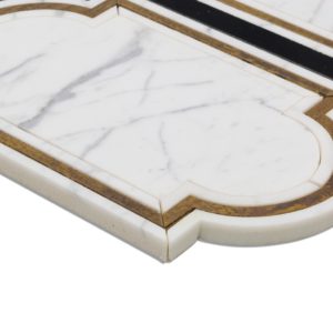 Ornato Pisa – Calacatta, Brass  Black Jade