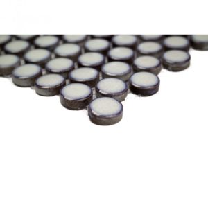 Simple Rimmed Penny Rounds Vintage White