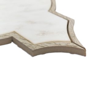 Wood Jet Argania Asian Statuary With Cream Gray Woodloock Gray Wood Dot