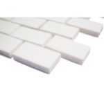 White Thassos 1X2 Brick