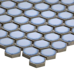 Simple Rimmed Hexagon Azure