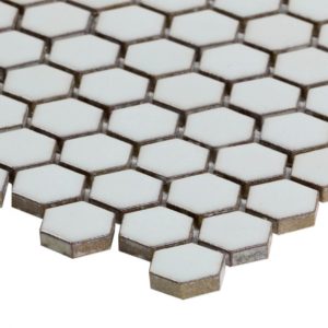 Simple Hexagon Solid Polished White