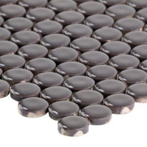 Simple Penny Rounds Solid Polished Black
