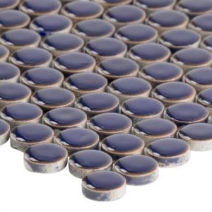 Simple Rimmed Penny Rounds Cobalt