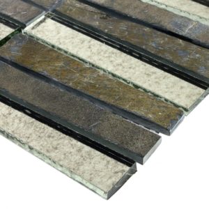 Vision Trapezoid Multicolored Quartz With Antique Mirror