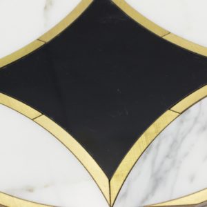 Kaleidoscope Oblique- Calacatta, Nero Marquina