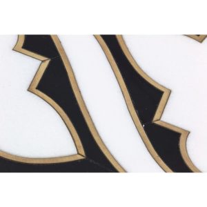 Shangri-La – White Thassos, Black Marble Brass