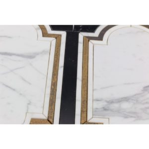 Ornato Pisa – Calacatta, Brass  Black Jade