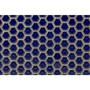 Simple Rimmed Hexagon Cobalt