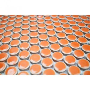 Simple Rimmed Penny Rounds Tangerine