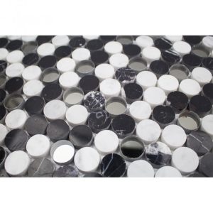 Vision Circles Nero Marquina & White Carrara With Mirror