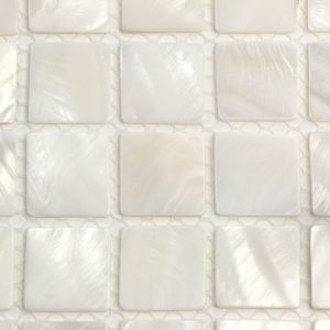 Pearl White Flat 1X1 Squares