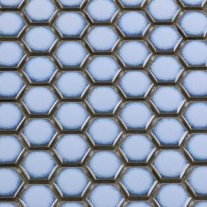 Simple Rimmed Hexagon Azure