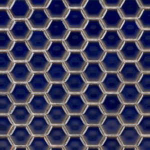 Simple Rimmed Hexagon Cobalt