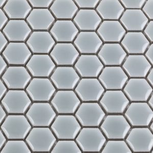 Simple Rimmed Hexagon Mist Gray